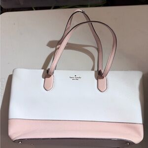 Kate Spade Pink and White Tote